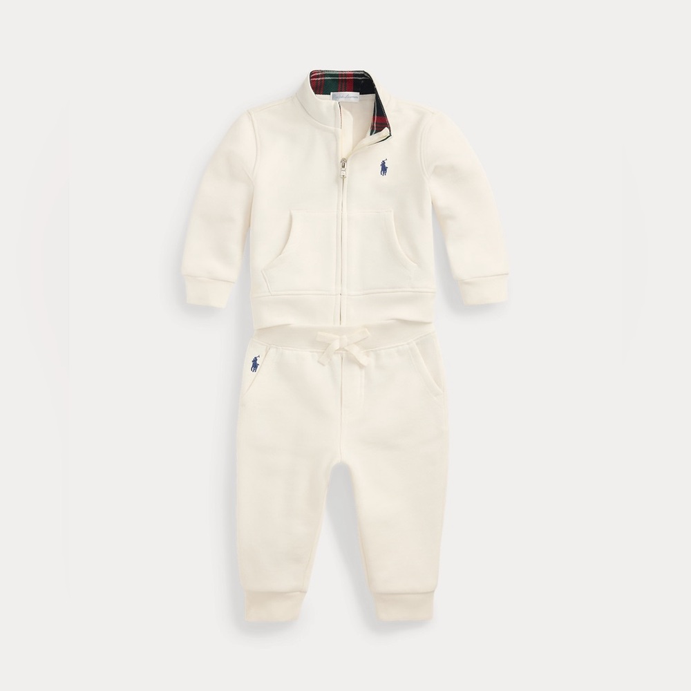 NWOT Ralph Lauren Baby Fleece Jacket & Pants Matching Set-6 Months